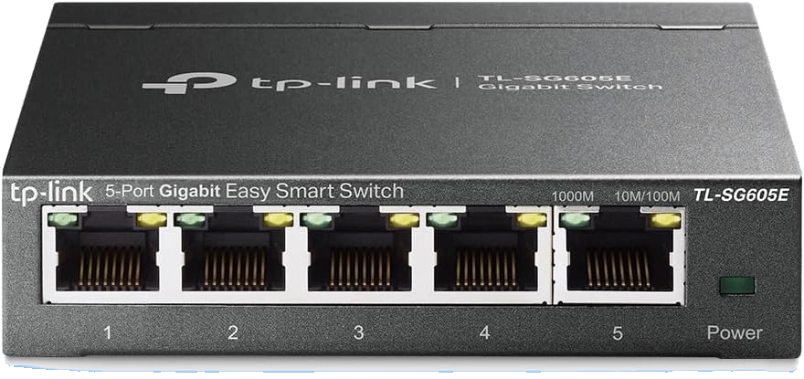 TP-Link TL-SG605E 5-Port Managed Switch Vorne Front